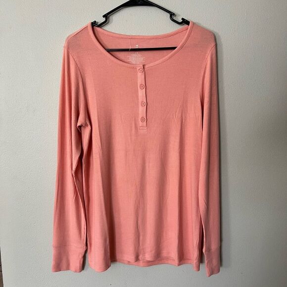 Tommy John Lounge Downtime Henley Shirt Dress Soft - Picture 3 of 11